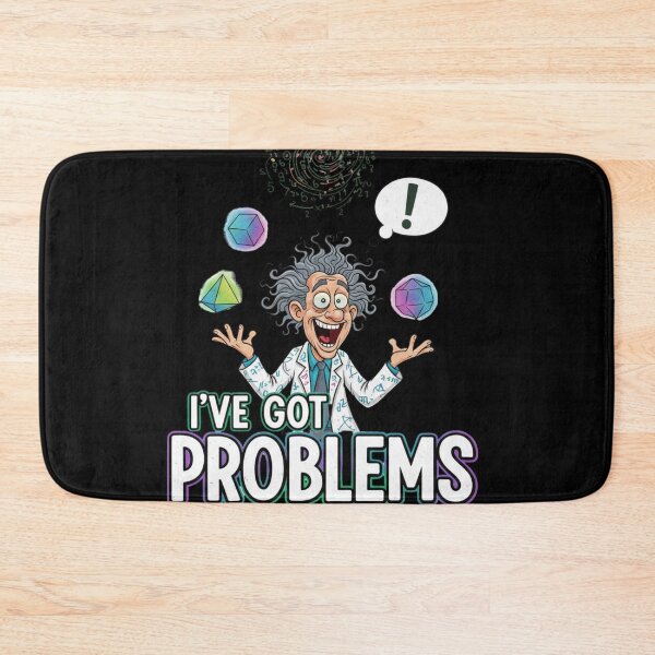 Item preview, Funny Math Teacher Problems – I Can Solve Them Crazy Professor Art designed and sold by Wear Sculpt.