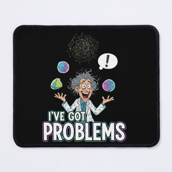 Item preview, Funny Math Teacher Problems – I Can Solve Them Crazy Professor Art designed and sold by Wear Sculpt.