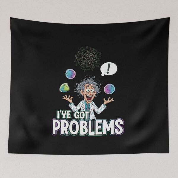 Item preview, Funny Math Teacher Problems – I Can Solve Them Crazy Professor Art designed and sold by Wear Sculpt.