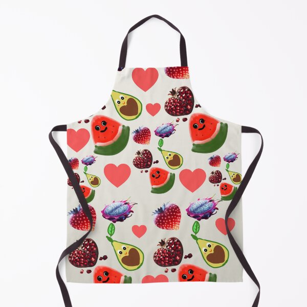 Item preview, Sweet Summer Fruit Hearts Pattern: Cute Kawaii Food Medley designed and sold by HopeAndHustle.
