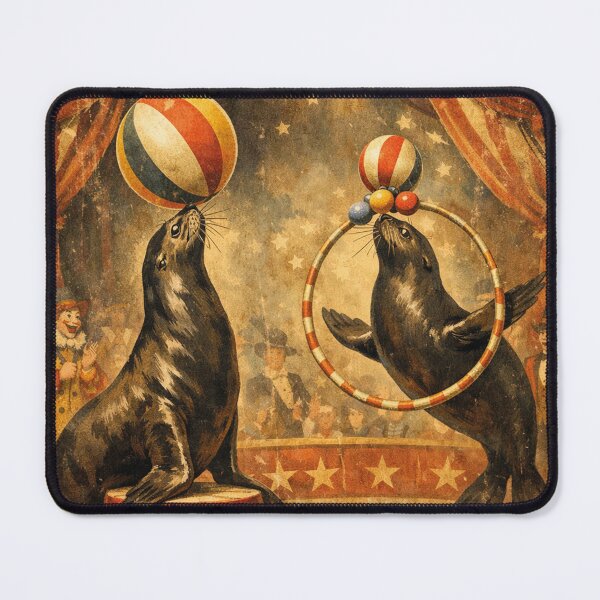 Item preview, Grand Circus Show – Vintage Seal Training Poster designed and sold by Mauswohn.
