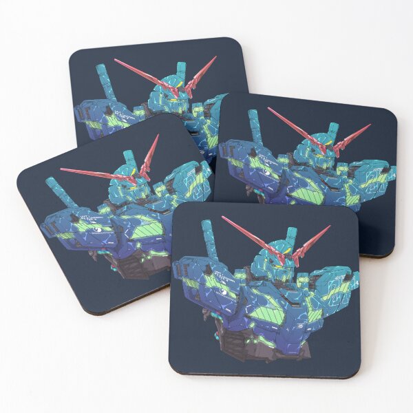 Item preview, Navy Iridescent Unicorn Gundam Art - Anime Mecha Design designed and sold by deveerei.