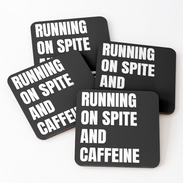 Item preview, Running On Spite And Caffeine T-Shirt | Funny Nurse Teacher Gift | Sarcastic Work Humor Burnout designed and sold by auradesign.