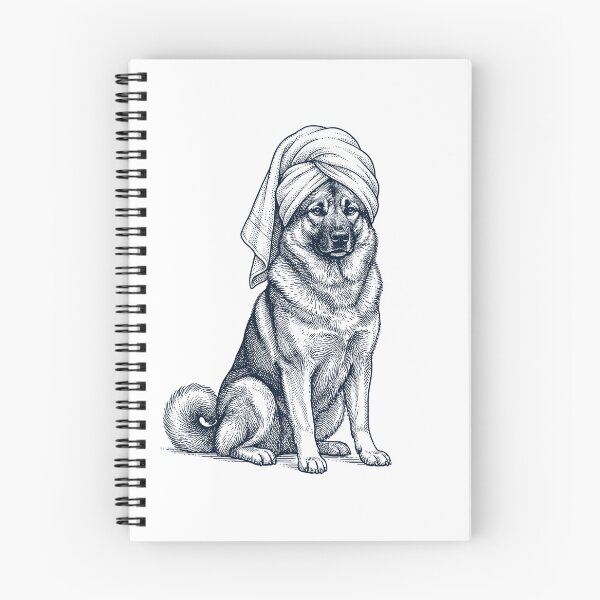 Item preview, Norwegian Elkhound Spa Bath Dog Mom Dad designed and sold by DoodleTortle.