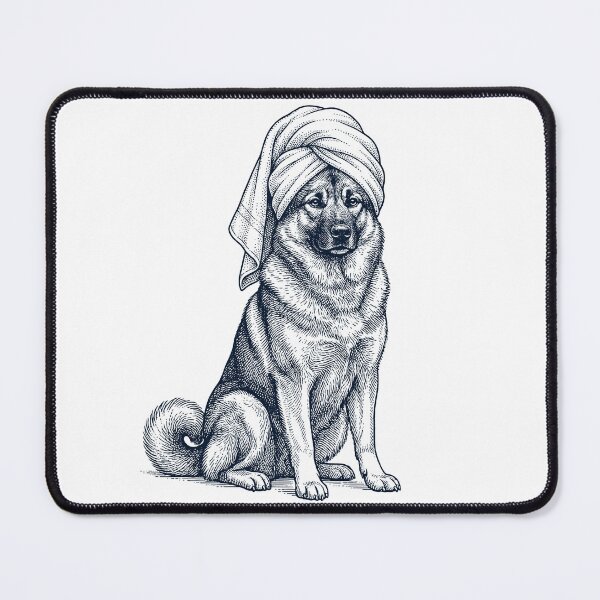 Item preview, Norwegian Elkhound Spa Bath Dog Mom Dad designed and sold by DoodleTortle.