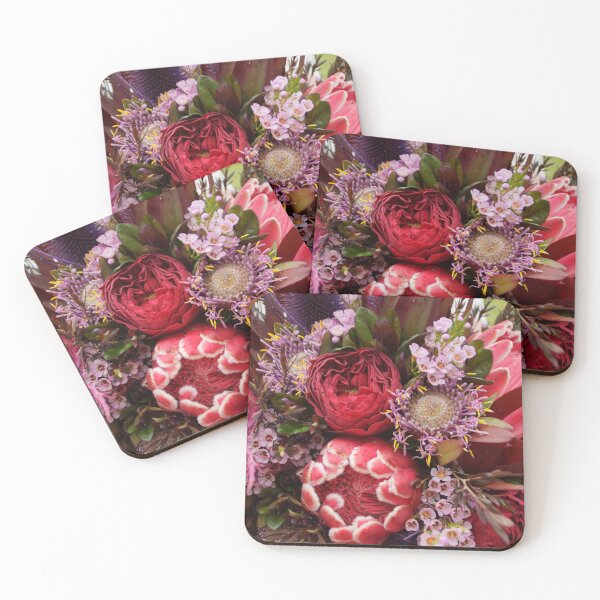 Item preview, Vibrant Protea Bouquet - Australian Native Florals Closeup designed and sold by MagpieSprings.