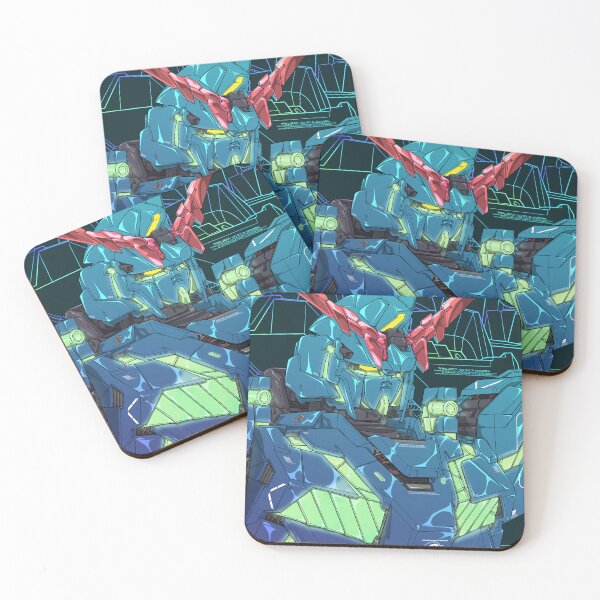 Item preview, Navy Iridescent Unicorn Gundam Design | Premium Anime Artwork designed and sold by deveerei.