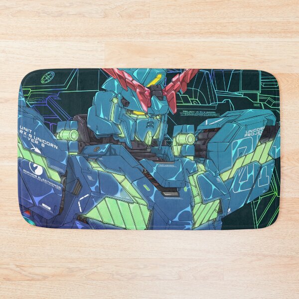 Item preview, Navy Iridescent Unicorn Gundam Design | Premium Anime Artwork designed and sold by deveerei.