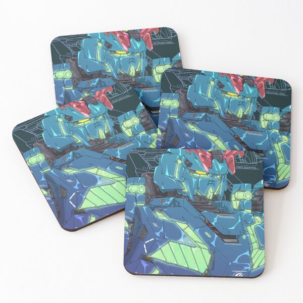 Item preview, Navy Iridescent Unicorn Gundam Art - Anime Mecha Design designed and sold by deveerei.