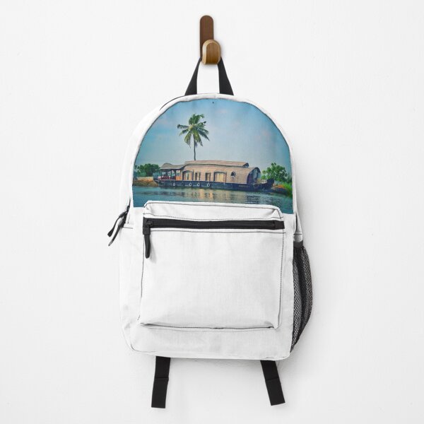 Item preview, Serene Kerala Backwaters – Travel Inspired Artwork designed and sold by MedMoodStudio.