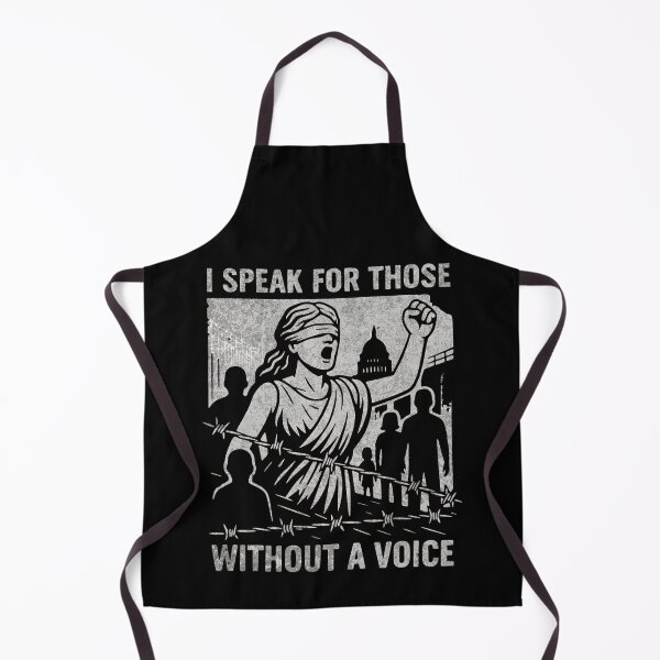 Item preview, I Speak For Those Without A Voice Graphic for Black Backgrounds | Activism, Resist, Human Rights, Abuse, Racism, Immigration, Law, Unfairness, Defund DHS ICE CPB designed and sold by LunasLittleFinds.