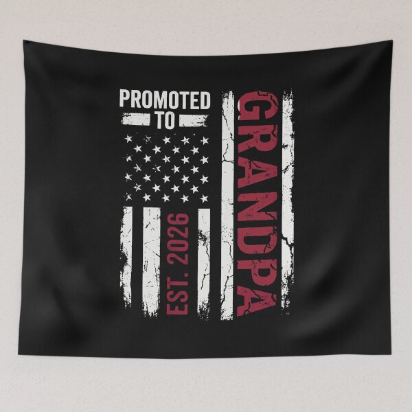 Item preview, Promoted To Grandpa Est 2026 Patriotic American Flag designed and sold by AdyKurniawan.