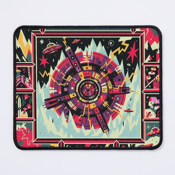 Item preview, Greenland Geometric UFO Portal Retro Psychedelic designed and sold by zzz888.