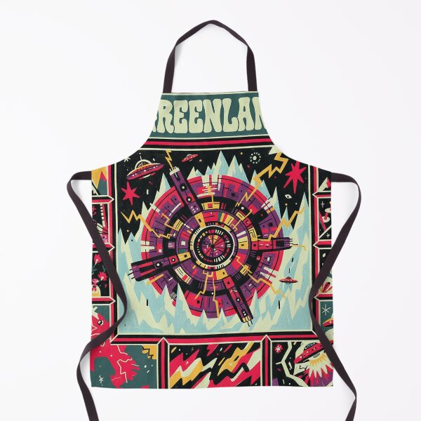Item preview, Greenland Geometric UFO Portal Retro Psychedelic designed and sold by zzz888.