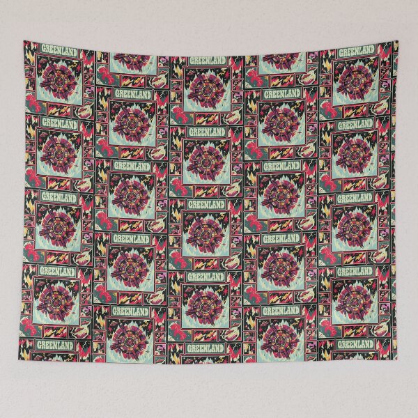Item preview, Greenland Geometric UFO Portal Retro Psychedelic designed and sold by zzz888.