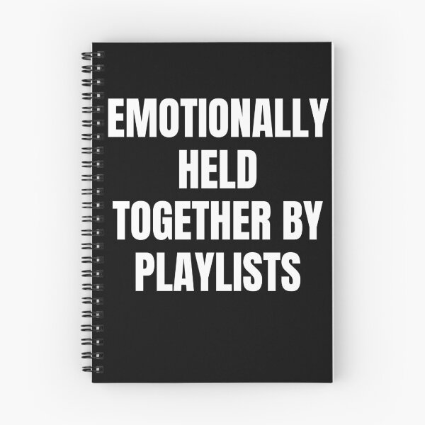 Item preview, Emotionally Held Together By Playlists T-Shirt | Music Lover Mental Health | Spotify Vibes Gift designed and sold by auradesign.