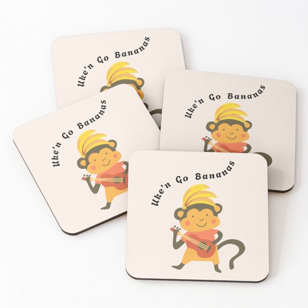 Item preview, Uke'n Go Bananas Funny Monkey designed and sold by Sachie's Studio.