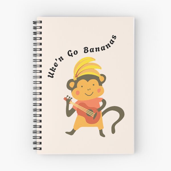 Item preview, Uke'n Go Bananas Funny Monkey designed and sold by Sachie's Studio.