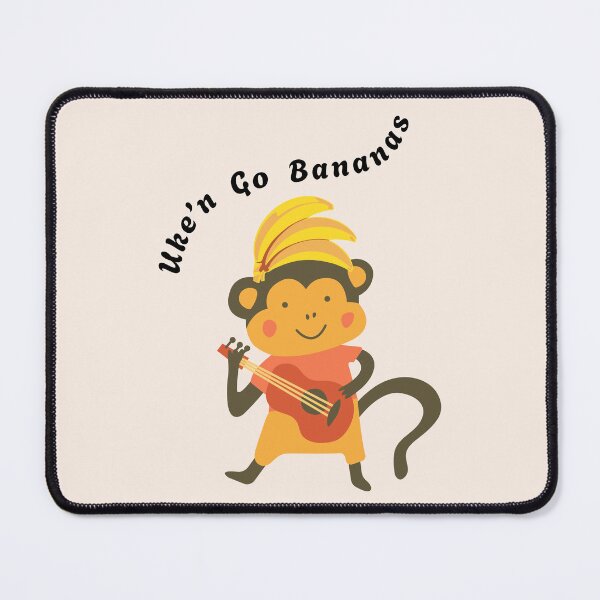Item preview, Uke'n Go Bananas Funny Monkey designed and sold by Sachie's Studio.