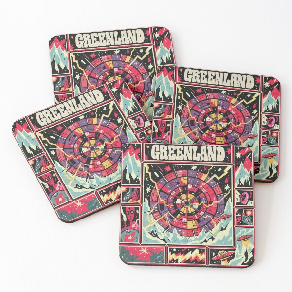 Item preview, Greenland Arctic Portal Retro Psychedelic Geometric designed and sold by zzz888.
