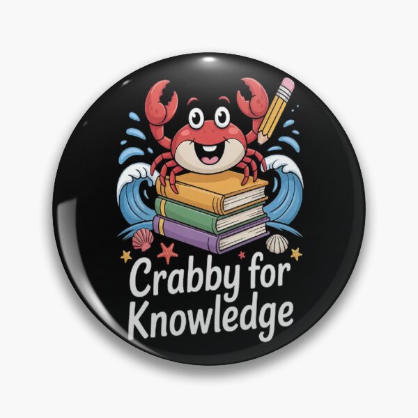 Item preview, Crabby For Knowledge Dive Into Learning With Joy Bookish Fun designed and sold by StuffNestie.