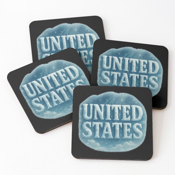 Item preview, United States Cloud Typography - Surreal Patriotic Sky Art designed and sold by MKreative Studio.