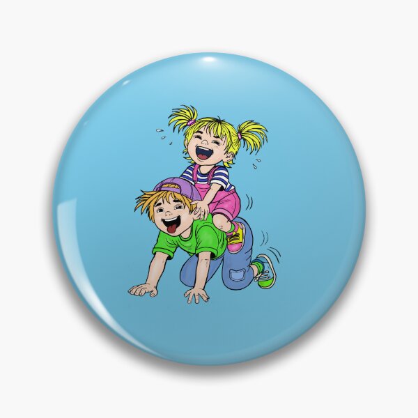 Item preview, Rosie climbs onto Leo's dice, the children are having fun. designed and sold by chromyral-creations.