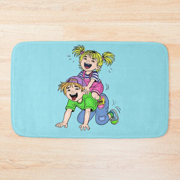 Item preview, Rosie climbs onto Leo's dice, the children are having fun. designed and sold by chromyral-creations.