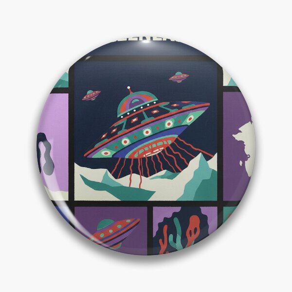 Item preview, Greenland Alien Landing Tentacles Retro Pop Art designed and sold by zzz888.