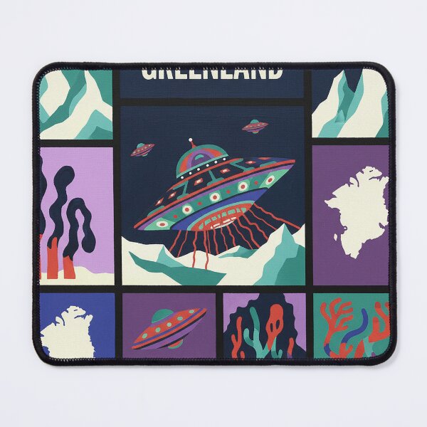 Item preview, Greenland Alien Landing Tentacles Retro Pop Art designed and sold by zzz888.