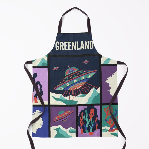 Item preview, Greenland Alien Landing Tentacles Retro Pop Art designed and sold by zzz888.