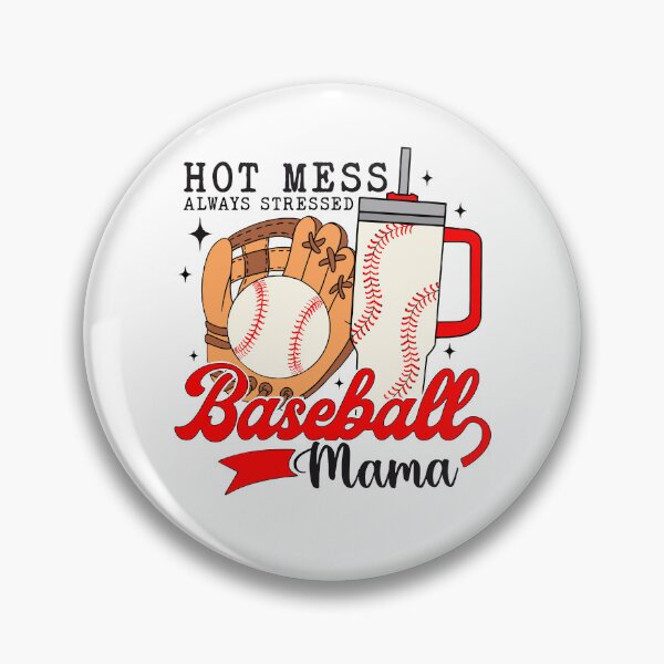 Item preview, Baseball Mama Hot Mess Always Stressed Baseball Game Day designed and sold by jakaun.