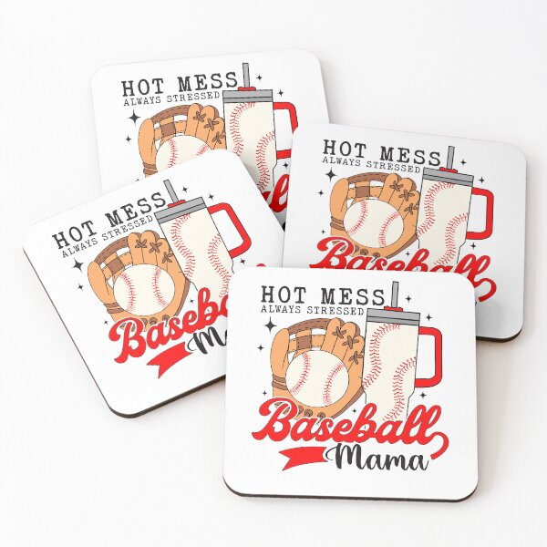 Item preview, Baseball Mama Hot Mess Always Stressed Baseball Game Day designed and sold by jakaun.