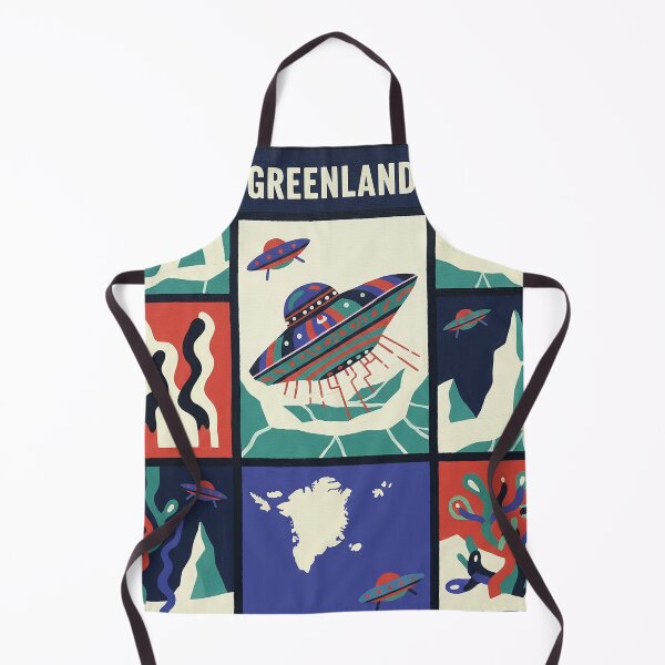 Item preview, Greenland Arctic Alien Base Retro Sci-Fi Pop Art designed and sold by zzz888.