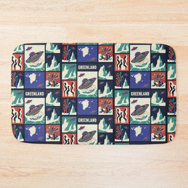 Item preview, Greenland Arctic Alien Base Retro Sci-Fi Pop Art designed and sold by zzz888.