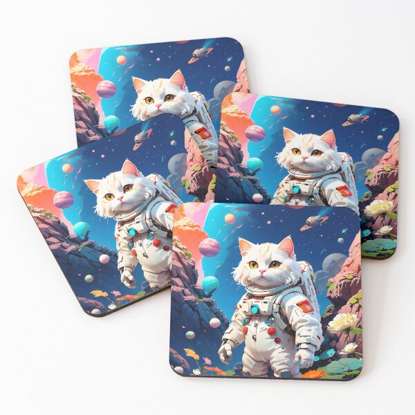 Item preview, astronaut cat exploring an alien planet designed and sold by paulrommer.