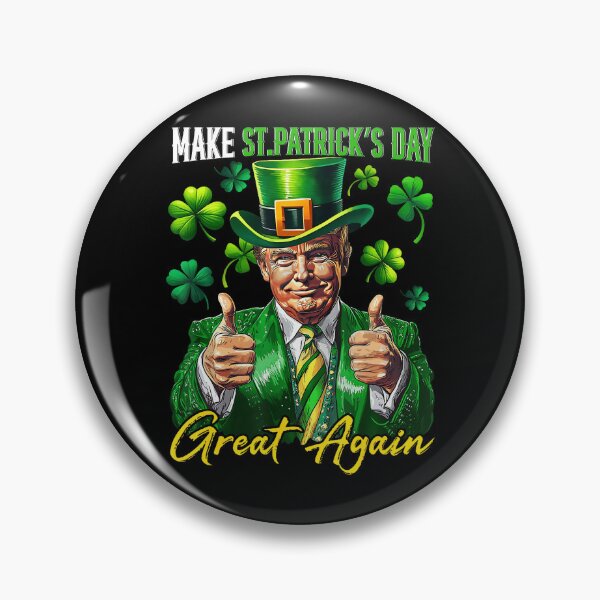 Item preview, Make St Patrick'S Day Great Again Shamrock Trump Lucky Irish designed and sold by Arens ★★★★★.