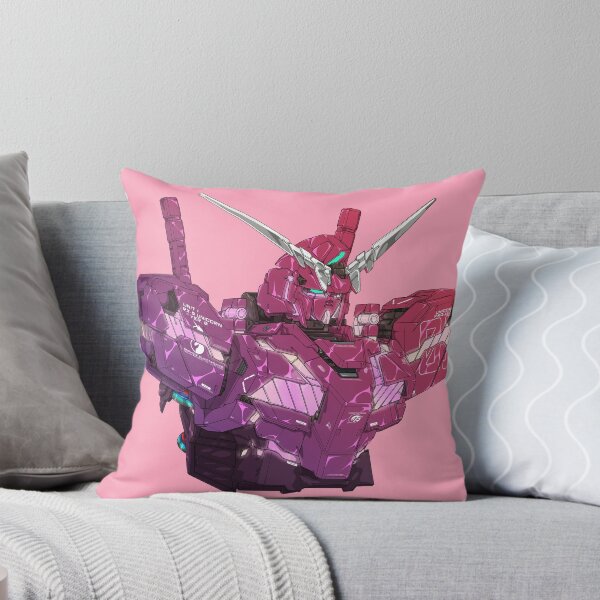 Artikelvorschau, Pinkfarbenes, schillerndes Einhorn-Gundam-Artwork – Anime-Mecha-Design entworfen und verkauft von deveerei.