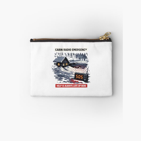 Item preview, CABIN RADIO EMERGENCY: Help Is Always Late Up Here  designed and sold by Rare Plus Apparel!.