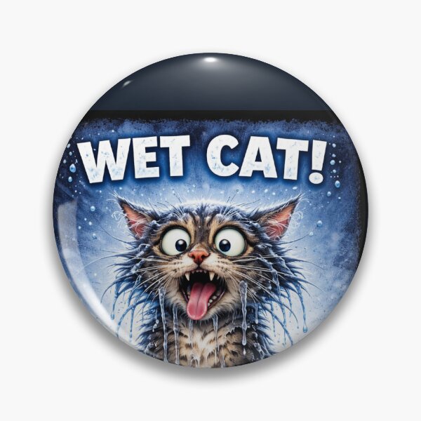 Item preview, WET CAT, cats  designed and sold by mikistudio.