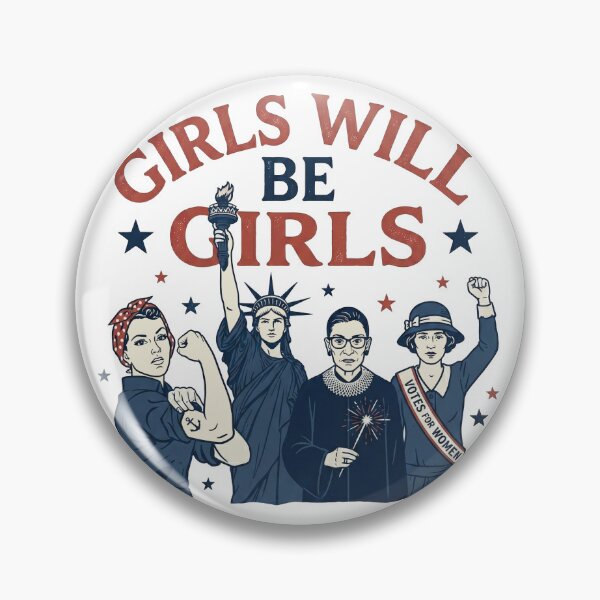 Item preview, Girls Will Be Girls Feminist History designed and sold by AdyKurniawan.