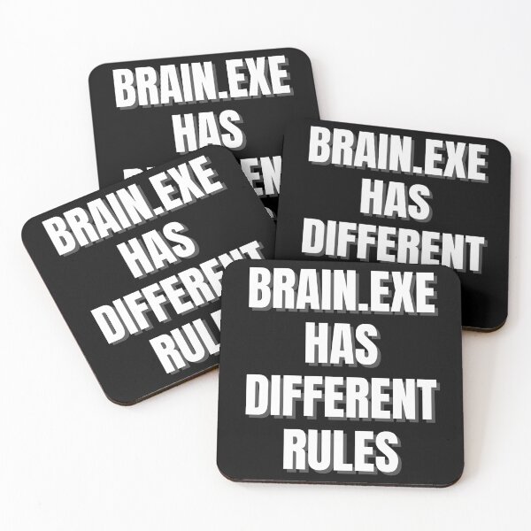 Item preview, Brain.exe Has Different Rules – ADHD Neurodivergent Text Shirt designed and sold by auradesign.