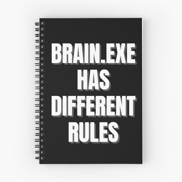 Item preview, Brain.exe Has Different Rules – ADHD Neurodivergent Text Shirt designed and sold by auradesign.