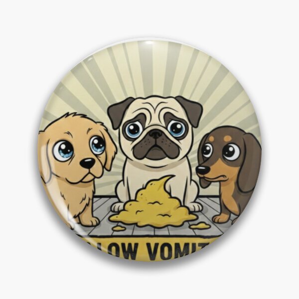 Item preview, The Yellow Vomit Squad Cute Dog Design designed and sold by JG2A.