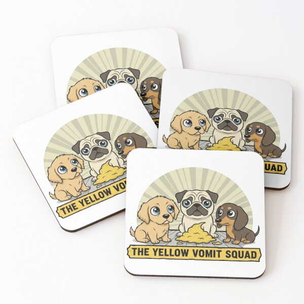 Item preview, The Yellow Vomit Squad Cute Dog Design designed and sold by JG2A.