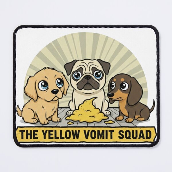 Item preview, The Yellow Vomit Squad Cute Dog Design designed and sold by JG2A.