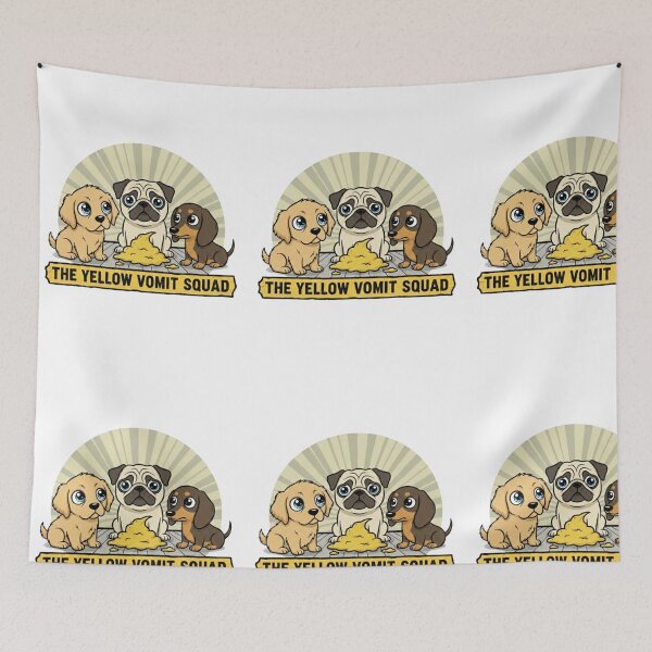 Item preview, The Yellow Vomit Squad Cute Dog Design designed and sold by JG2A.