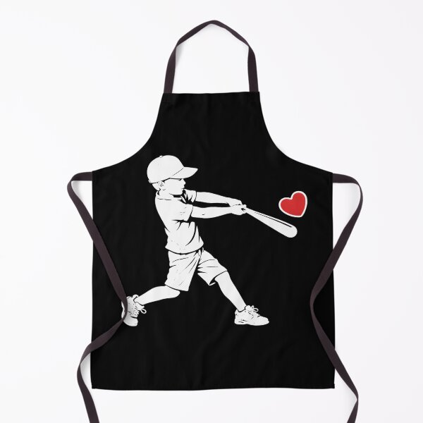 Item preview, Youth Baseball Player Hitting Heart – Valentine Cute Sports designed and sold by JerdbordinShop.