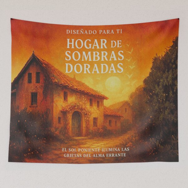 Item preview, Notebook of Golden Shadows – Sunset Village Reflections designed and sold by Anomaly 404 Error.