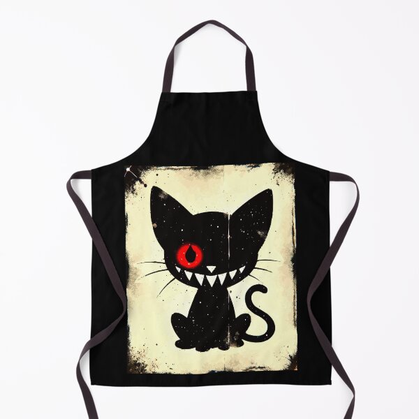 Item preview, Dark Monster Cat Gothic Illustration designed and sold by VikArtStudio.